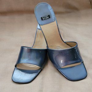 Stuart Weitzman Blue Patent Sandal Sz 10M